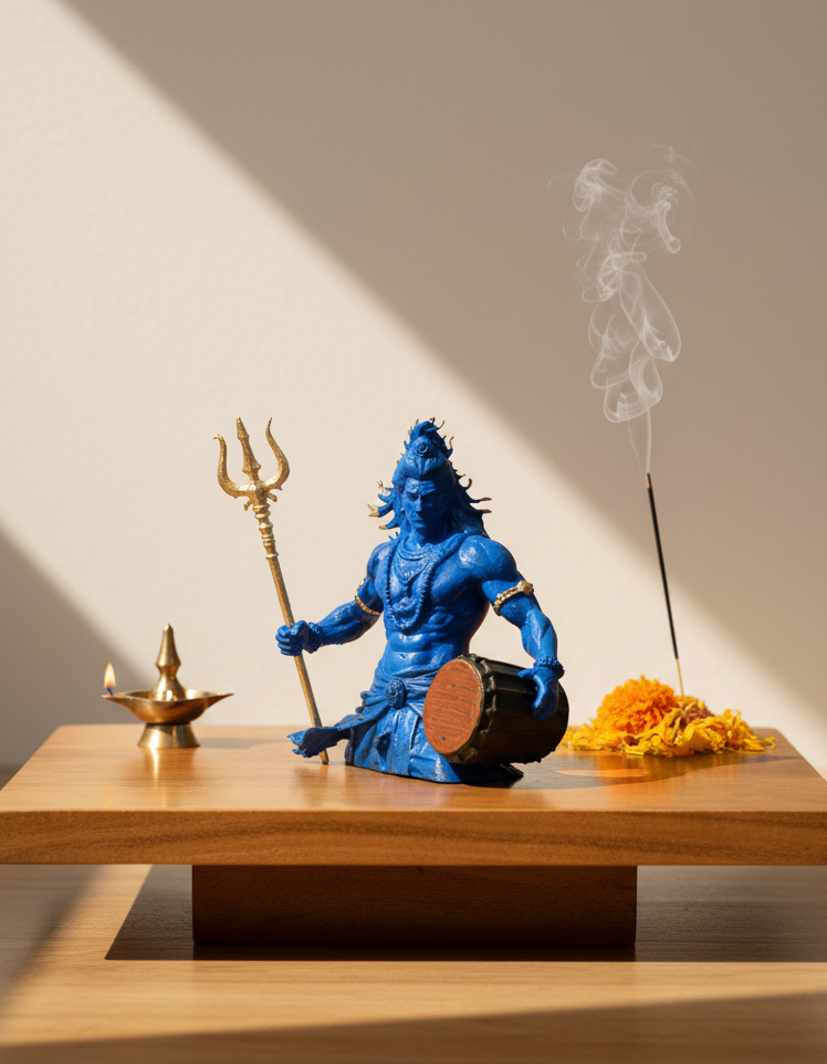 Lord Shiva Trishul-Damru Murti | Shiv Rudra Roop