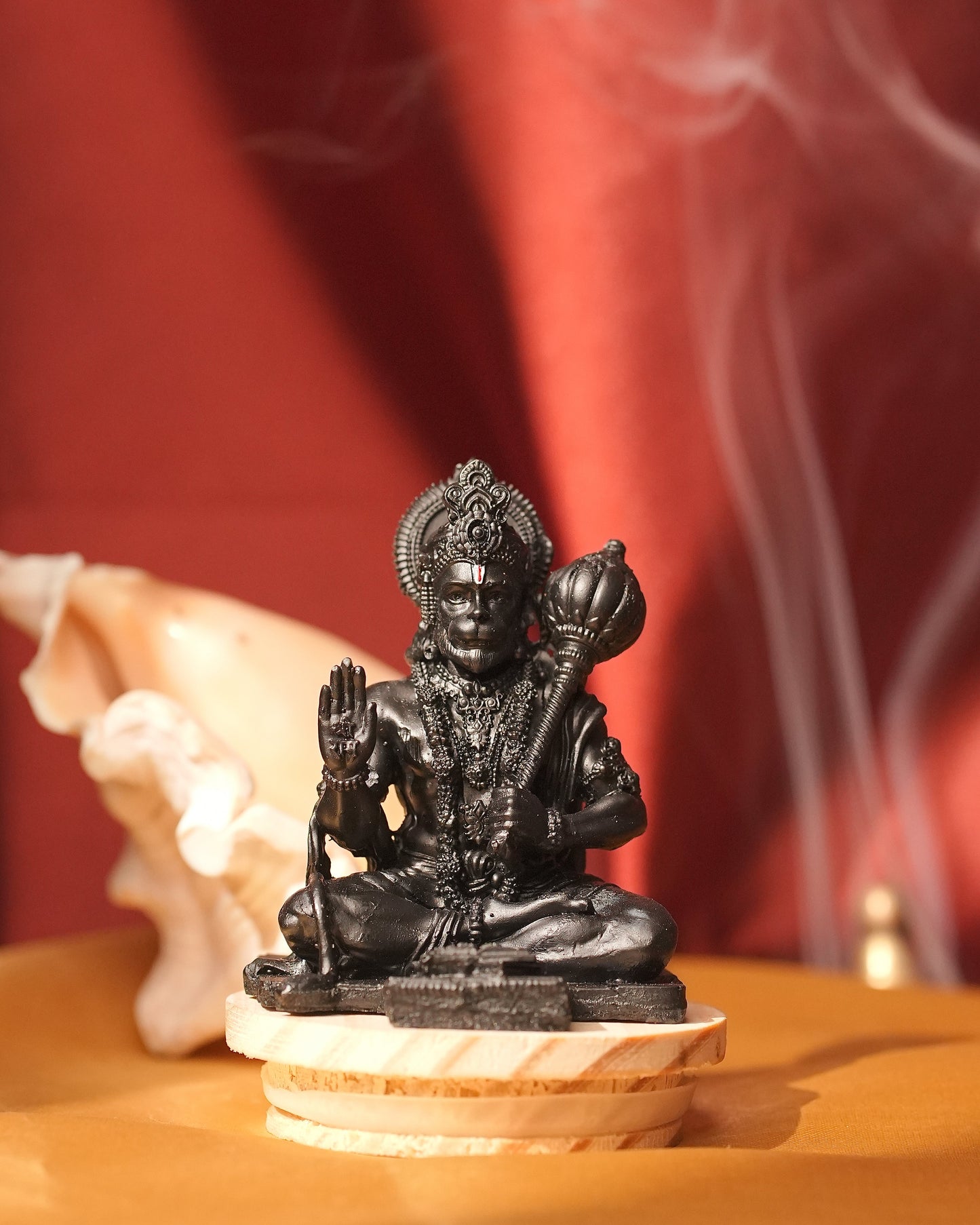 Hanuman Ji Idol Sitting with Geeta – 11 cm Murti with Gada