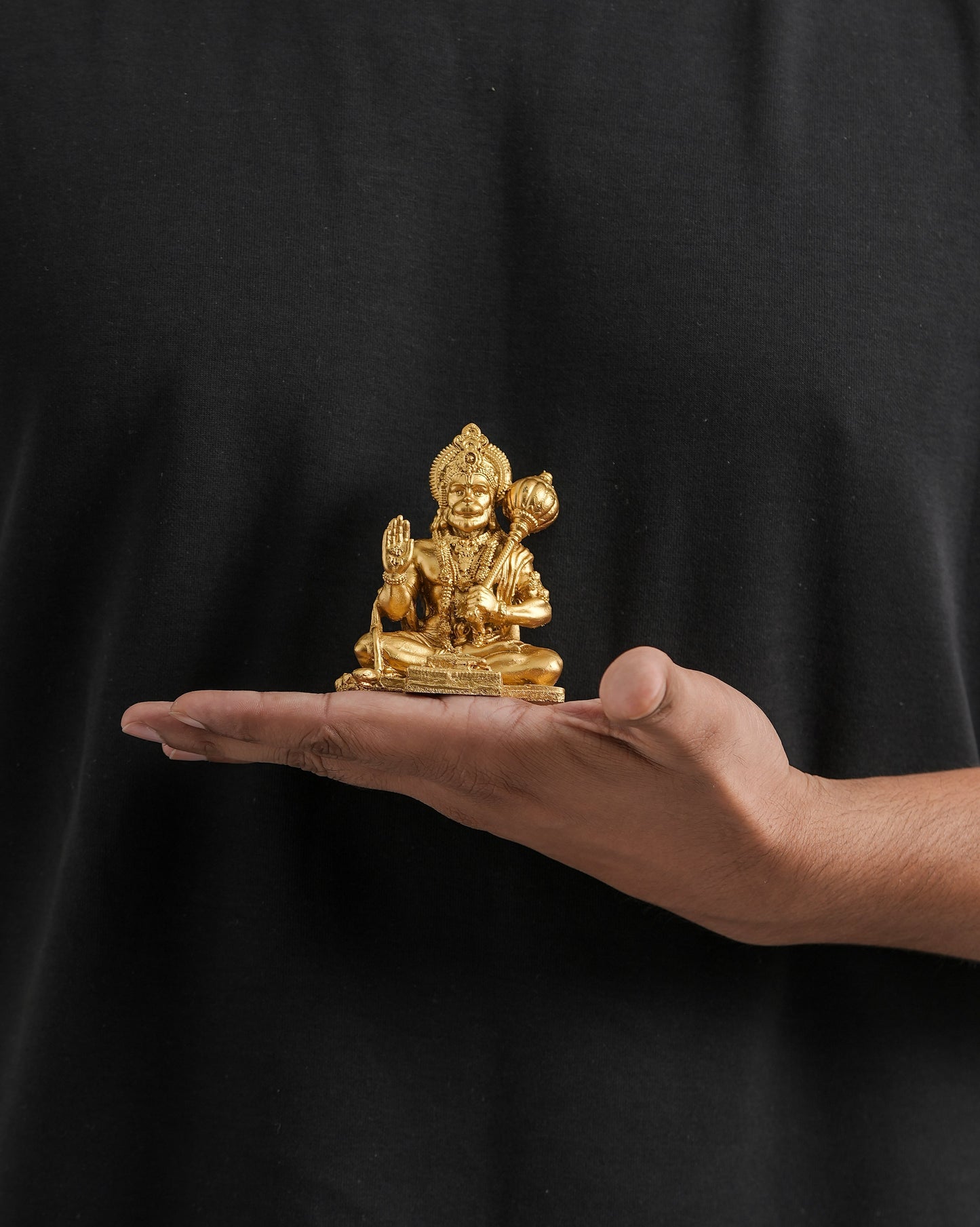 Hanuman Ji Idol Sitting with Geeta – 11 cm Murti with Gada