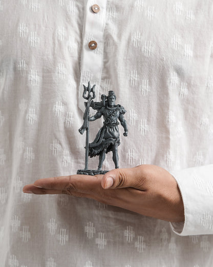 Shivji Standing with Trishul Idol (Black & Gold – Mahadev in Divine Form)