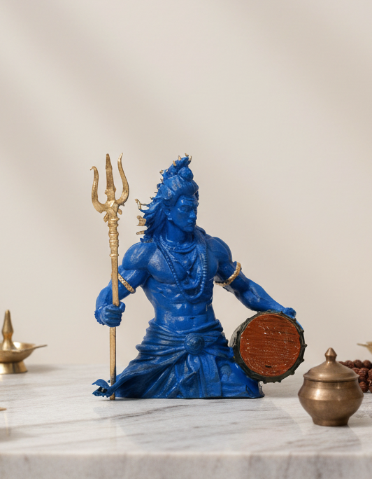 Lord Shiva Trishul-Damru Murti | Shiv Rudra Roop – Artepious