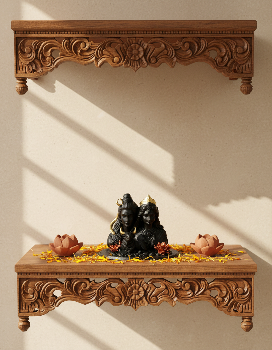 Shiv Parvati with Nandi Idol (Black/ White, 10 cm)