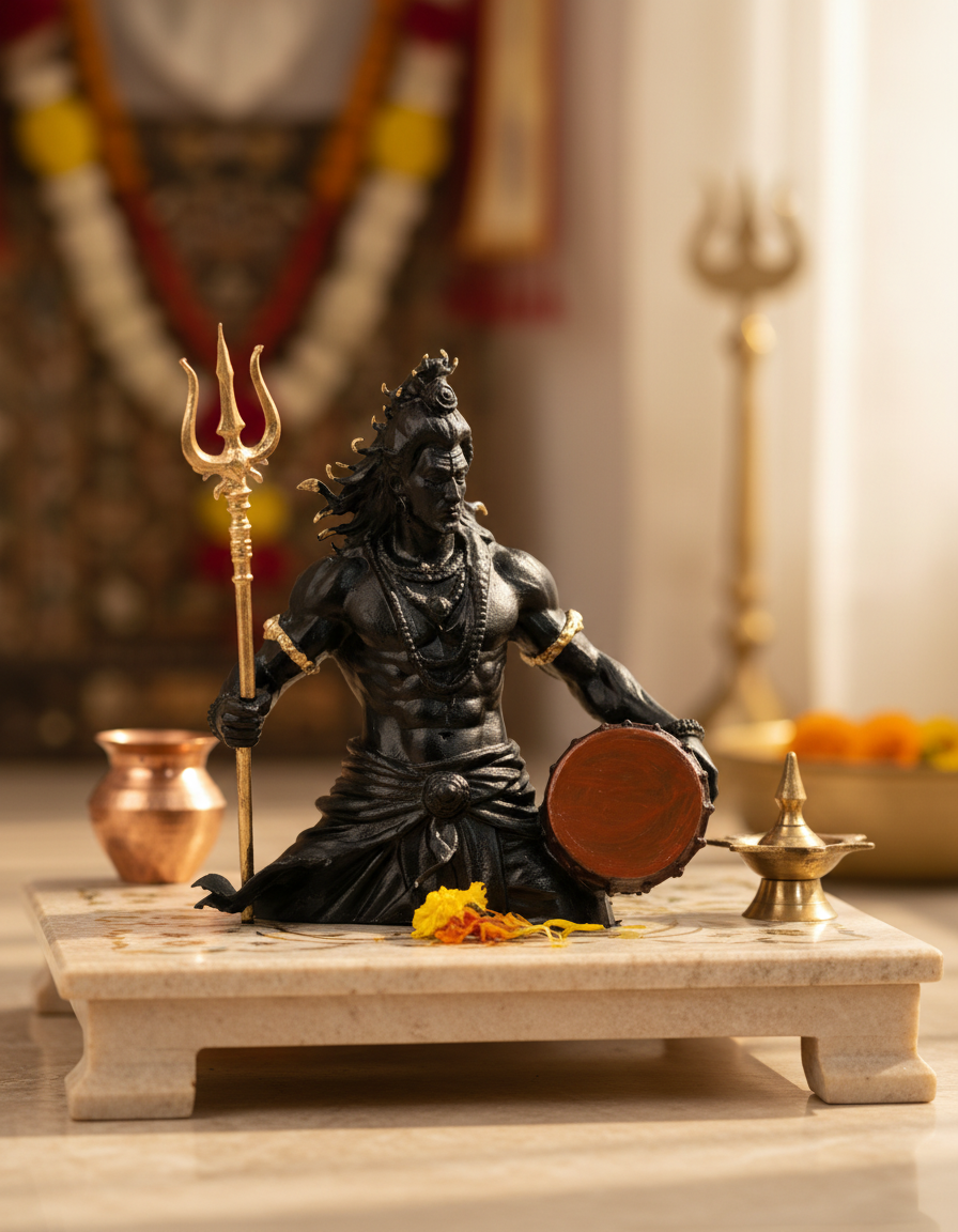 Lord Shiva Trishul-Damru Murti | Shiv Rudra Roop – Artepious